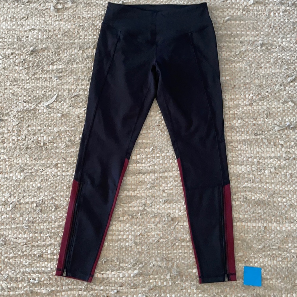 Zella Gossip Ankle Zip Leggings Size Small